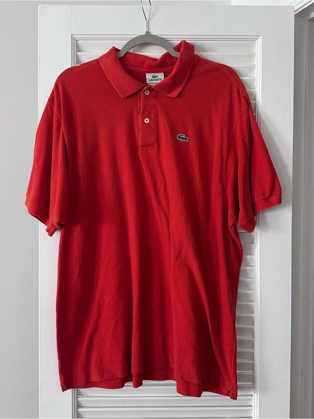 Lacoste Classic Piqué Polo Shirt – Orange | Size 8 (L/XL)